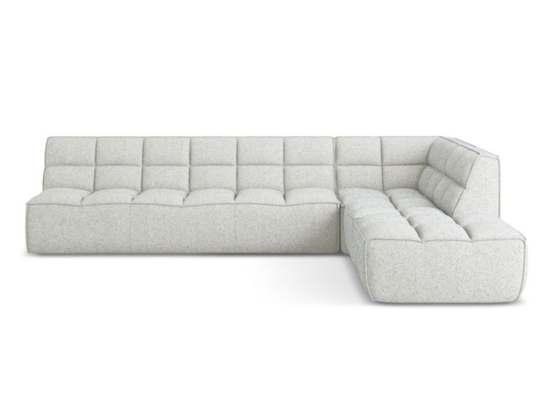 Narożnik uniwersalny Makamii Kalai z tkaniny strukturalnej 308x258 cm beżowy 1 szt.