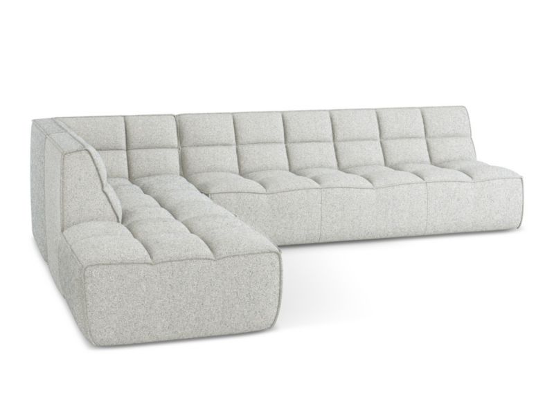 Narożnik uniwersalny Makamii Kalai z tkaniny strukturalnej 308x258 cm beżowy 1 szt.