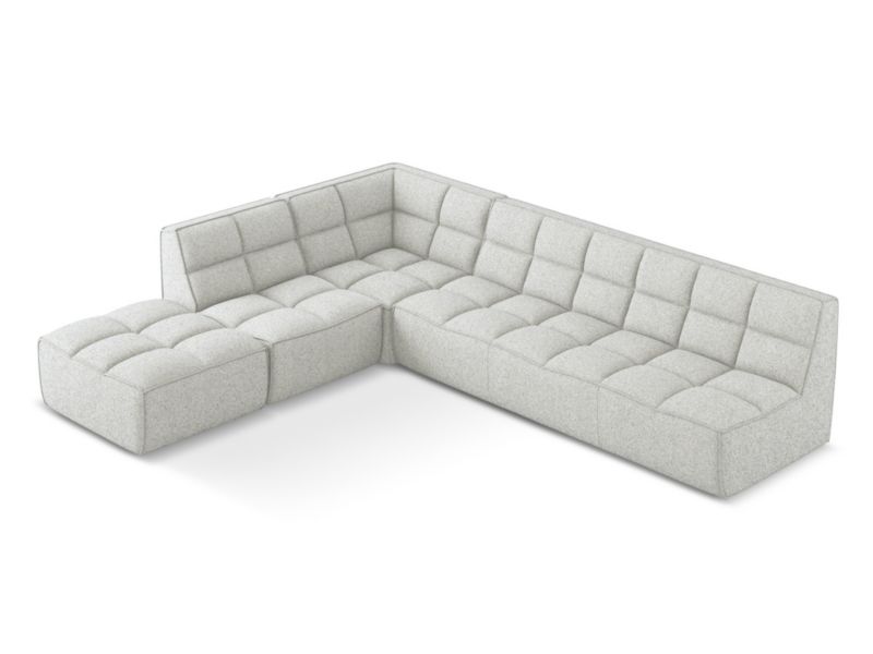 Narożnik uniwersalny Makamii Kalai z tkaniny strukturalnej 308x258 cm beżowy 1 szt.