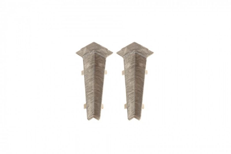 Narożnik wewnętrzny do listwy Cezar Hi Line Dąb Celtycki mat 22x75x20mm PVC 1 kpl.
