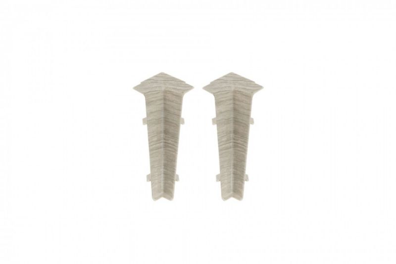 Narożnik wewnętrzny do listwy Cezar Hi Line Prestige 75mm PVC Dąb Beżowy Haras mat 22x75x20mm PVC 1 kpl.