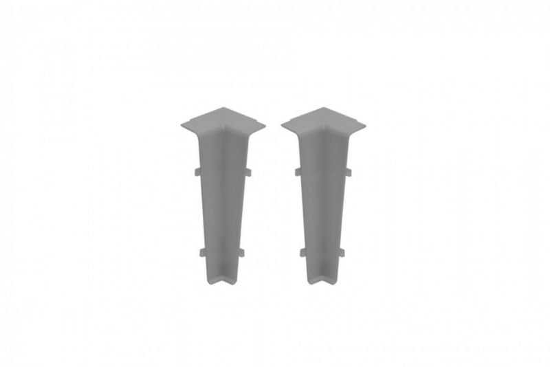 Narożnik wewnętrzny do listwy Cezar Hi Line Szary mat 22x75x20mm PVC 1 kpl.