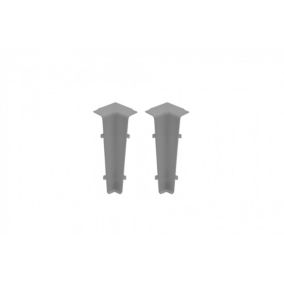 Narożnik wewnętrzny do listwy Cezar Hi Line Szary mat 22x75x20mm PVC 1 kpl.