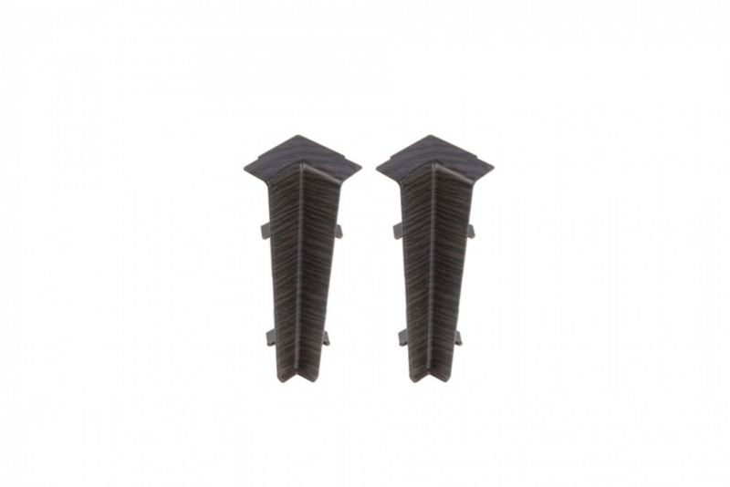 Narożnik wewnętrzny do listwy Cezar Hi Line Wenge Ciemny mat 22x75x20mm PVC 1 kpl.