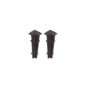 Narożnik wewnętrzny do listwy Cezar Hi Line Wenge Ciemny mat 22x75x20mm PVC 1 kpl.