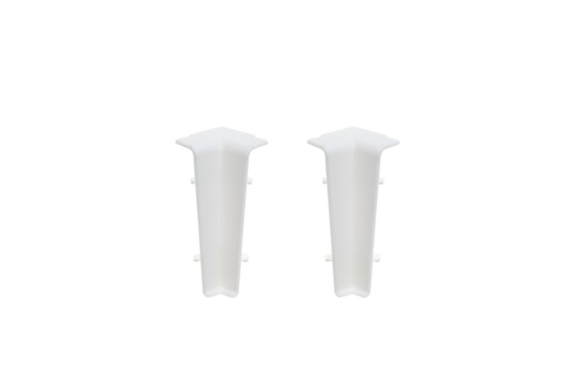 Narożnik wewnętrzny do listwy Cezar60 Cezar Biały RAL9003 Mat 20x60x10mm PVC 2 szt.