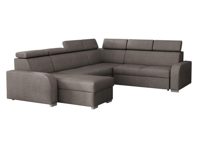 Narożnik z funkcją spania MIRJAN 24 Oslo 2rR2pLC taupe welur 1 szt.