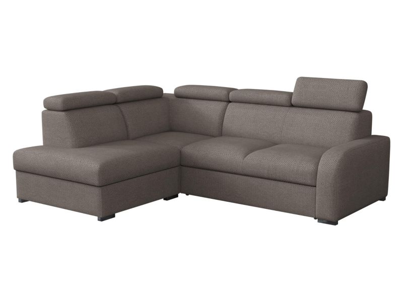 Narożnik z funkcją spania MIRJAN 24 Oslo 2rRLXp lewy LXP+R+2R taupe welur 1 szt.
