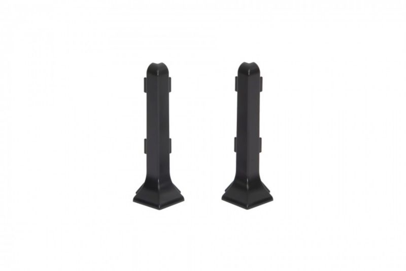 Narożnik zewnętrzny do listwy Cezar aluminiowej szary ciemny mat 10x59x0,5mm PVC 1 kpl.