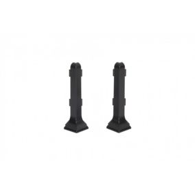 Narożnik zewnętrzny do listwy Cezar aluminiowej szary ciemny mat 10x59x0,5mm PVC 1 kpl.