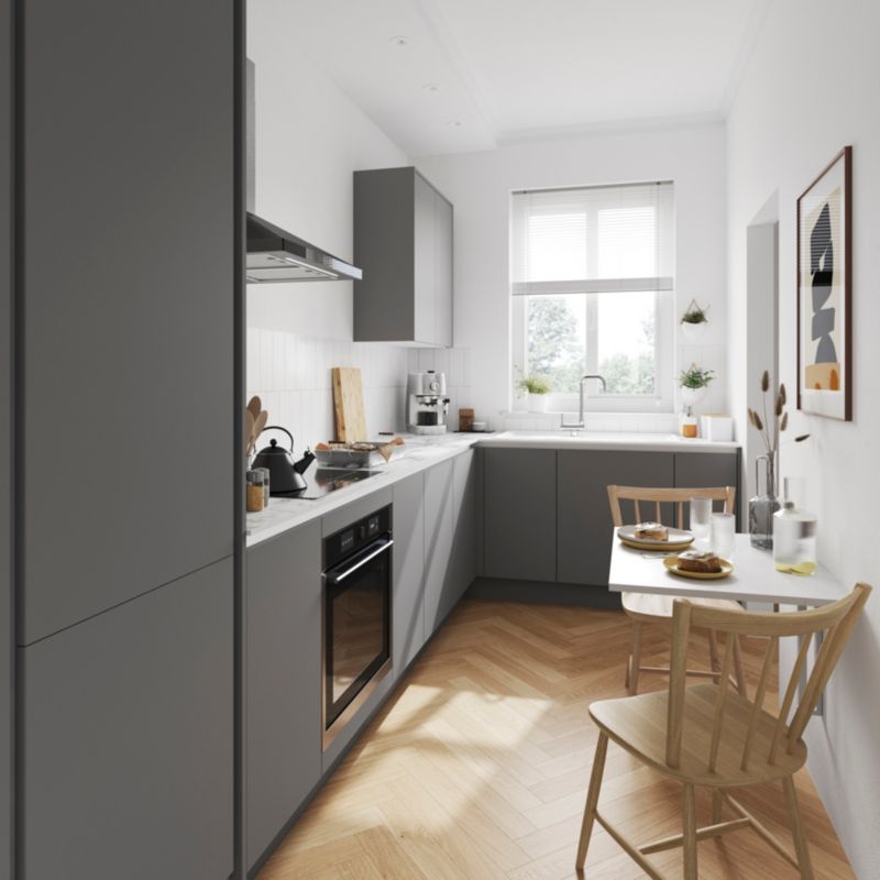 Narożnik wewnętrzny do listwy podblatowej GoodHome Innovo 90° biały