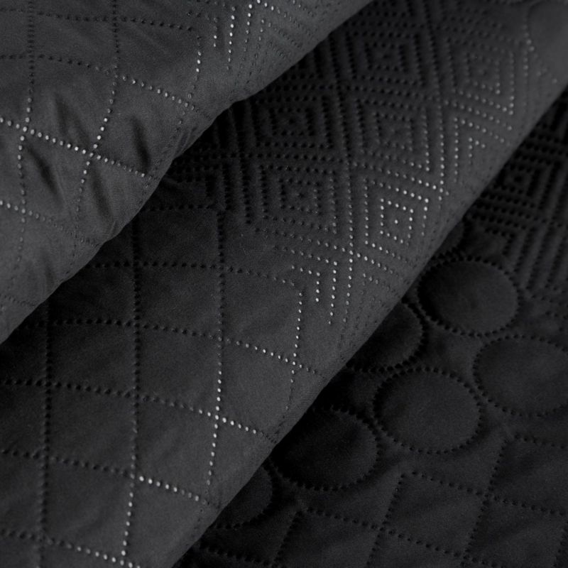 Narzuta BONI/5 Eurofirany 170x210 czarna patchwork dekoracyjna miękka 1 szt.