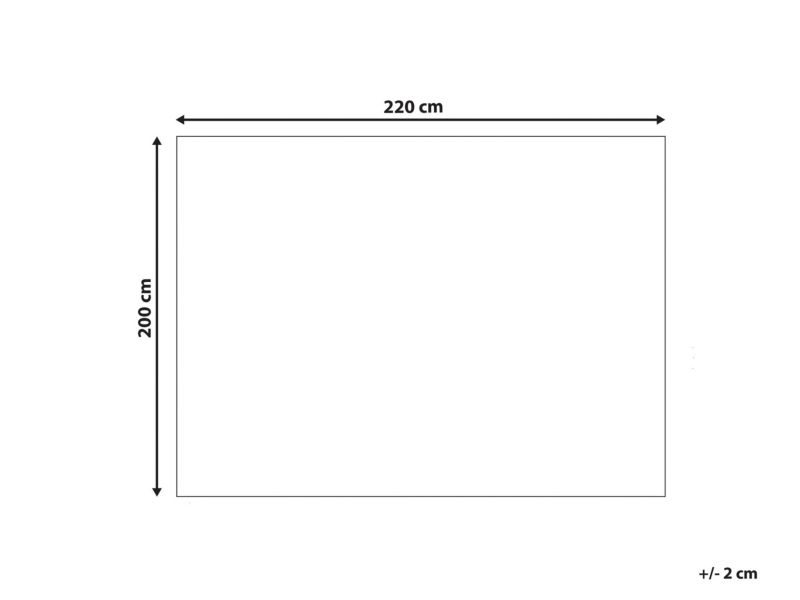 Narzuta na łóżko Chagyl Bawełna 200 x 220 cm Jasnobeżowy 1 szt.