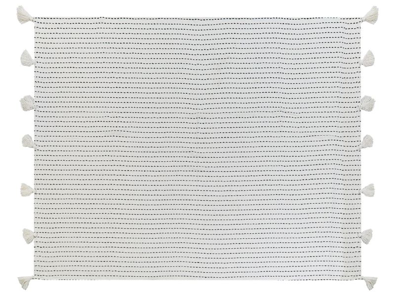 Narzuta na łóżko Modar Bawełna 150 x 200 cm Złamana biel 1 szt.