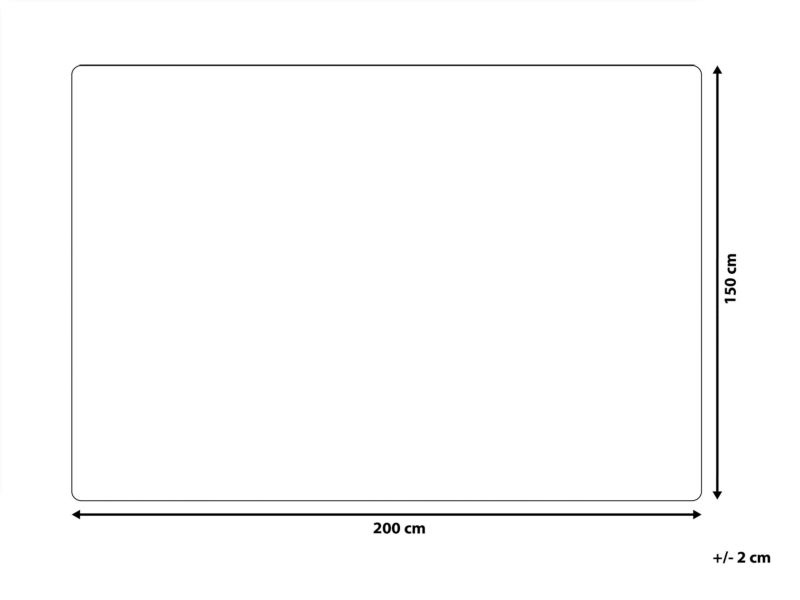 Narzuta na łóżko Rakya Sztuczne futro 200 x 220 cm Biały 1 szt.