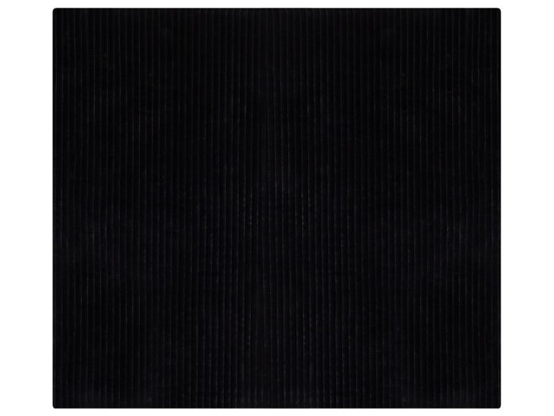 Narzuta na łóżko Rakya Sztuczne futro 200 x 220 cm Czarny 1 szt.