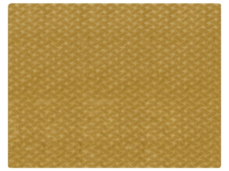 Narzuta na łóżko Sitapur Sztuczne futro 150 x 200 cm Musztardowy 1 szt.