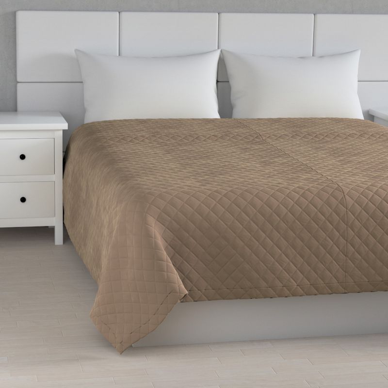 Narzuta pikowana w romby Dekoria 260 x 210 cm beżowy 1 szt.