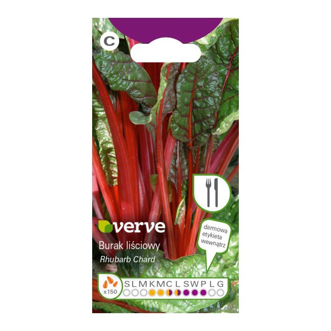 Nasiona burak liściowy Rhubarb Chard Verve