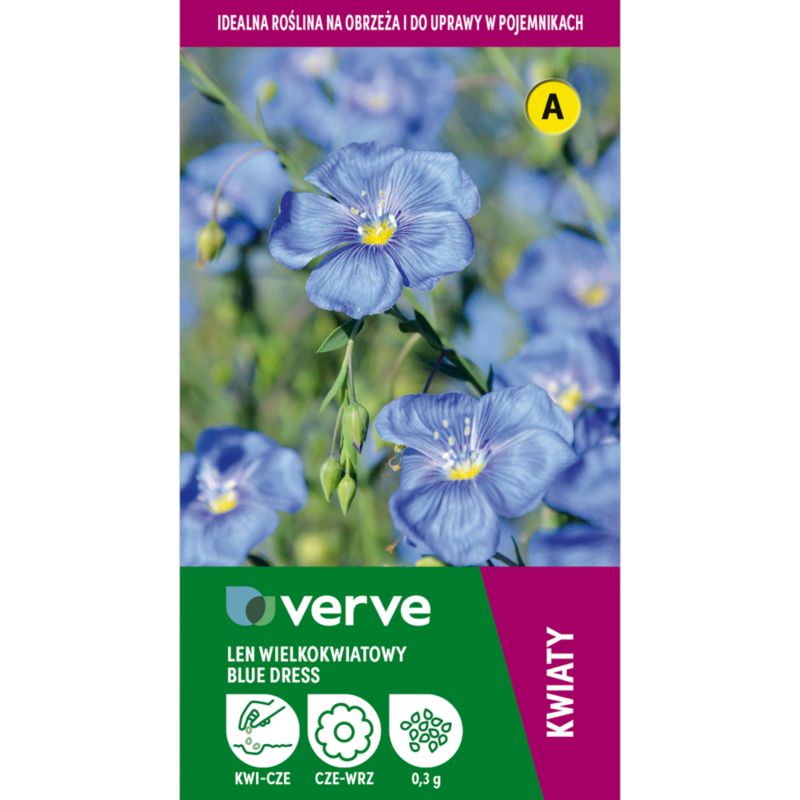 Nasiona len Dress Blue Verve niebieski