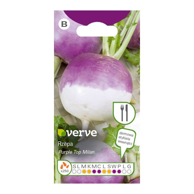 Nasiona rzepa Purple Top Milan Verve