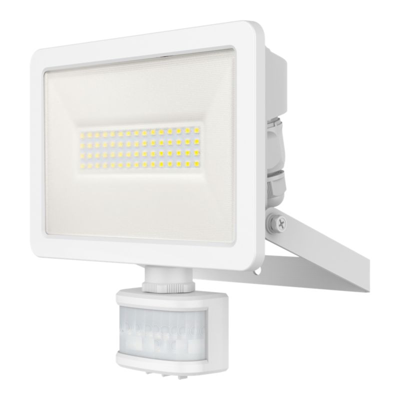 Naświetlacz GoodHome Lucan 30 W z czujnikiem ruchu biały