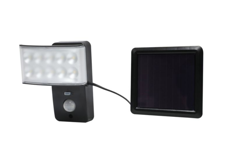 Naświetlacz solarny z czujnikiem ruchu 150 lm 5000 K IP44 czarny