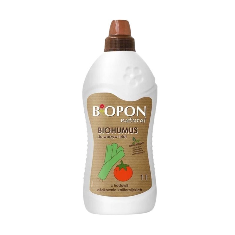 Naturalny Nawóz Biohumus Biopon Uniwersalny Do Warzyw i Ziół 1 L 1 Szt.