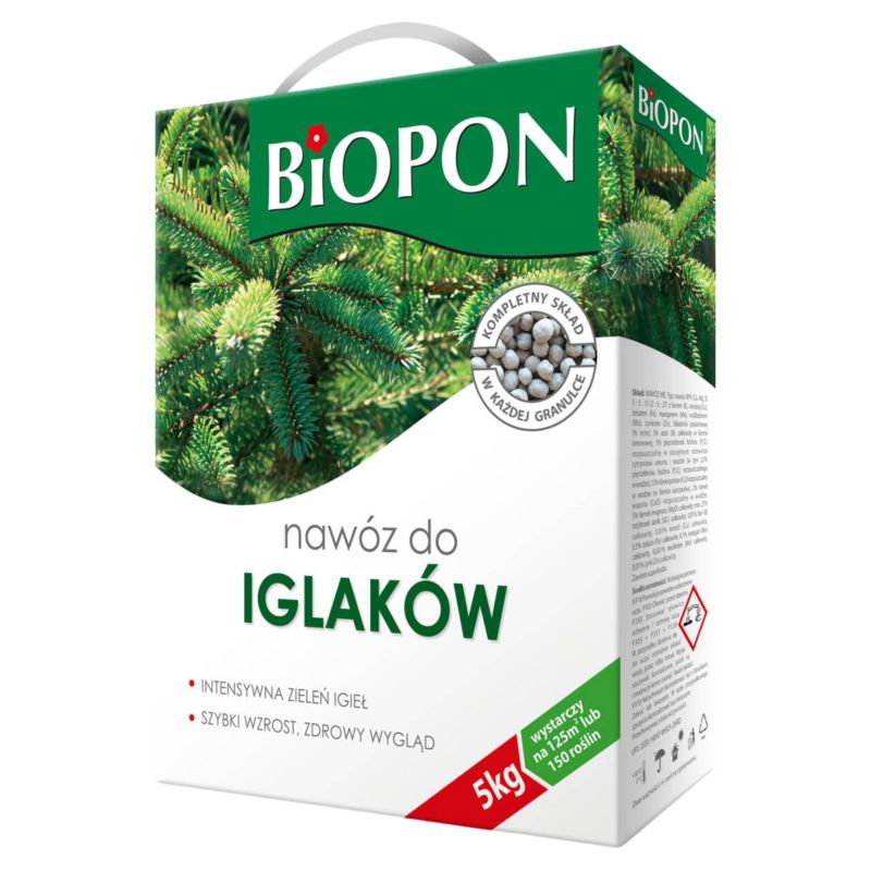 Nawóz Biopon Do Iglaków 5 Kg Granulat 1 Szt.