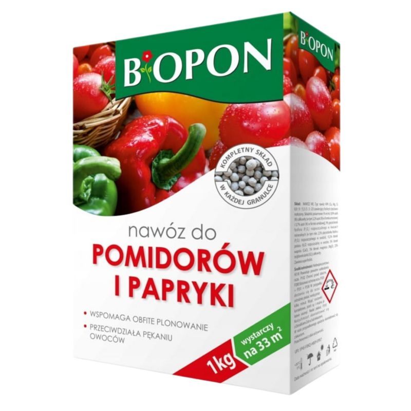 Nawóz Biopon Do Pomidorów i Papryki 1 Kg Granulat 1 Szt.
