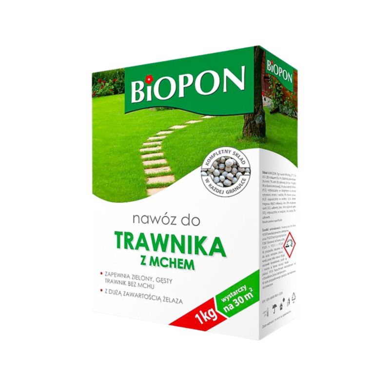Nawóz Biopon Do Trawnika Z Mchem 1 Kg Granulat 1 Szt.