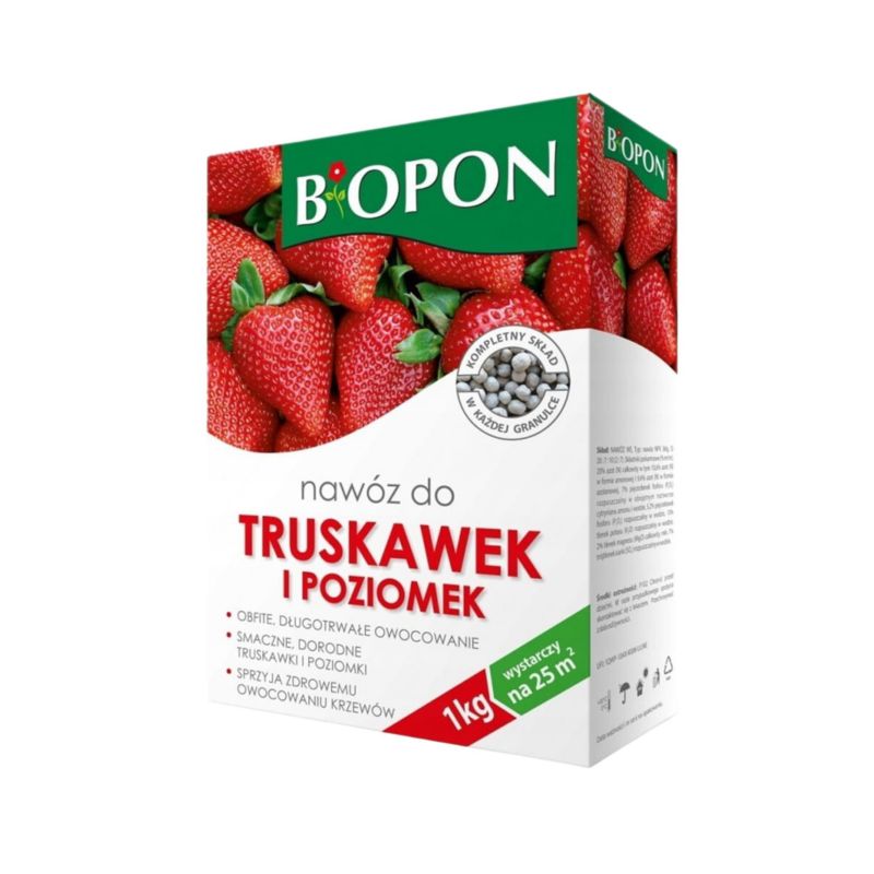 Nawóz Biopon Do Truskawek i Poziomek 1 Kg Granulat 1 Szt.