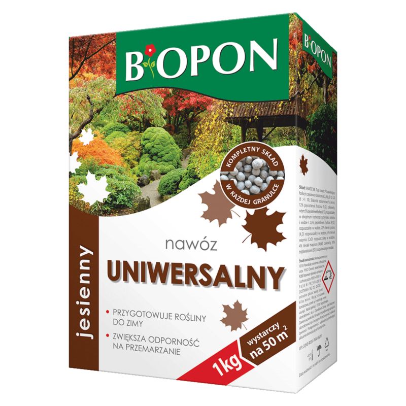 Nawóz Jesienny Biopon Wieloskładnikowy Granulat Uniwersalny 1 Kg 1 Szt.