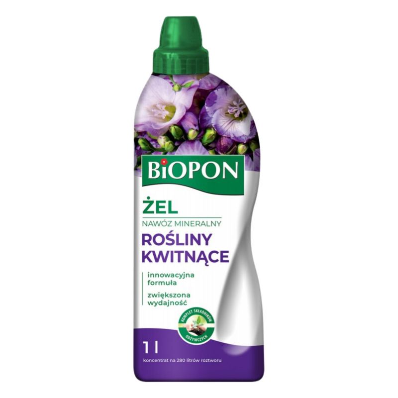 Nawóz w Żelu Biopon Mineralny Do Roślin Kwitnących 1 L 1 Szt.