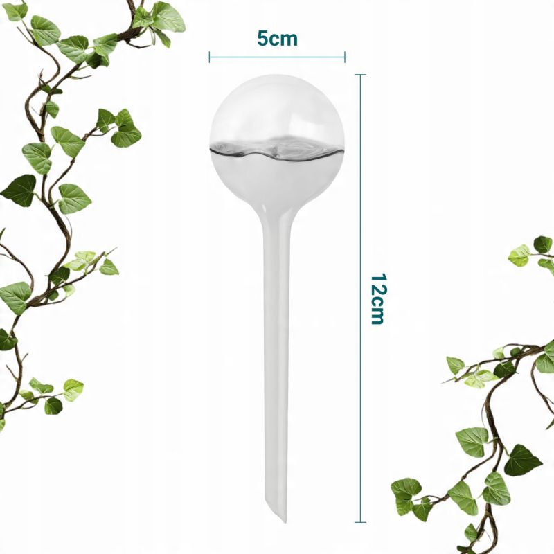 Nawadniacz, Sillar, kule nawadniające, do podlewania roślin, kwiatów, rozmiar M, 12cm, 70ml, biały, 2szt