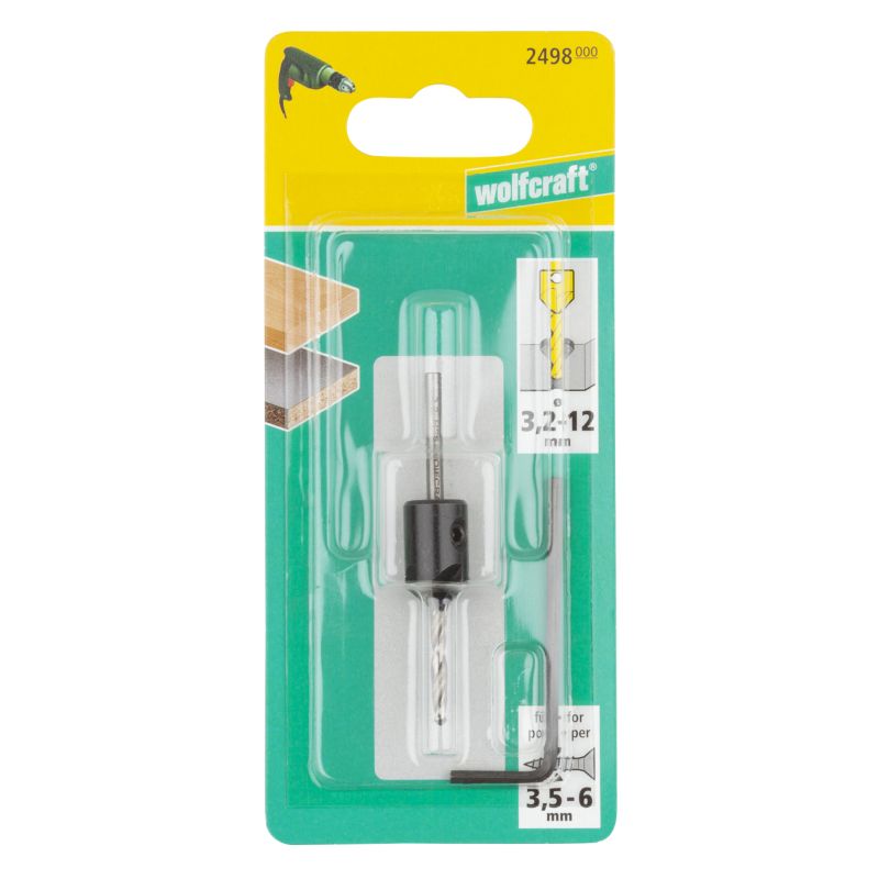 Nawiertak z fazownikiem Wolfcraft Gmbh 2498000 3,2 mm