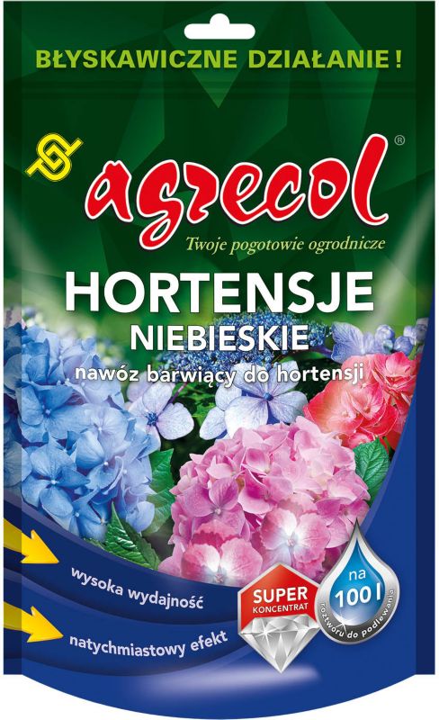 Nawóz barwiący Agrecol Hortensje Niebieskie 0,2 kg