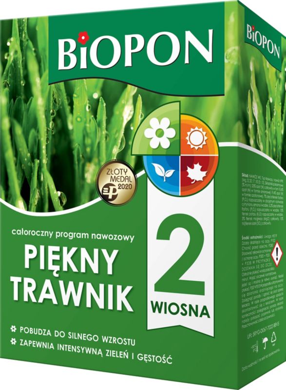 Nawóz Biopon Piękny Trawnik Wiosna 2 kg