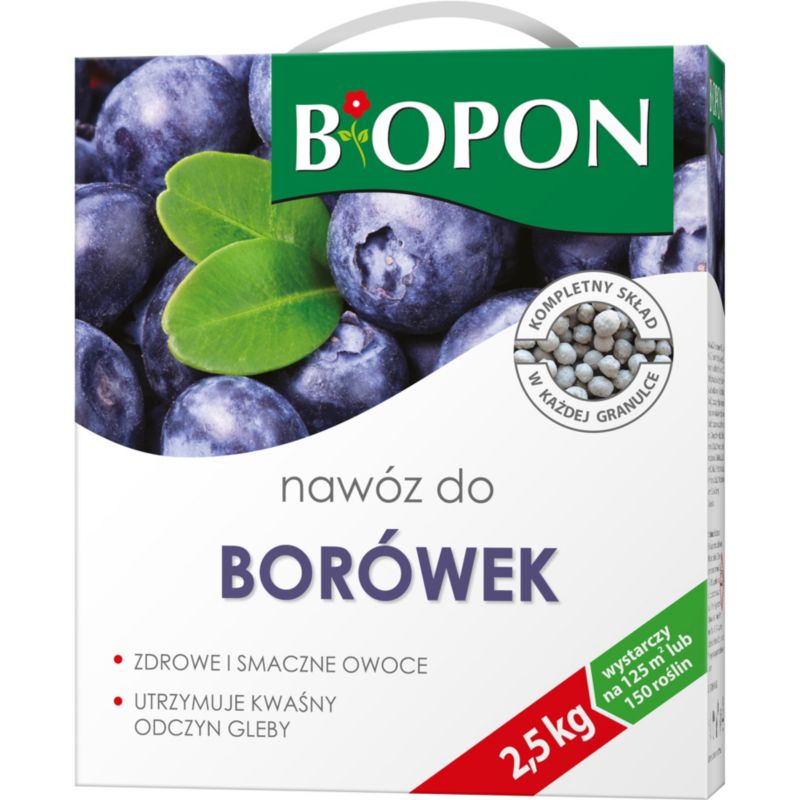 Nawóz do borówek Biopon granulat 2,5 kg