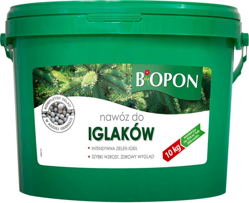 Nawóz do iglaków Biopon granulat 10 kg