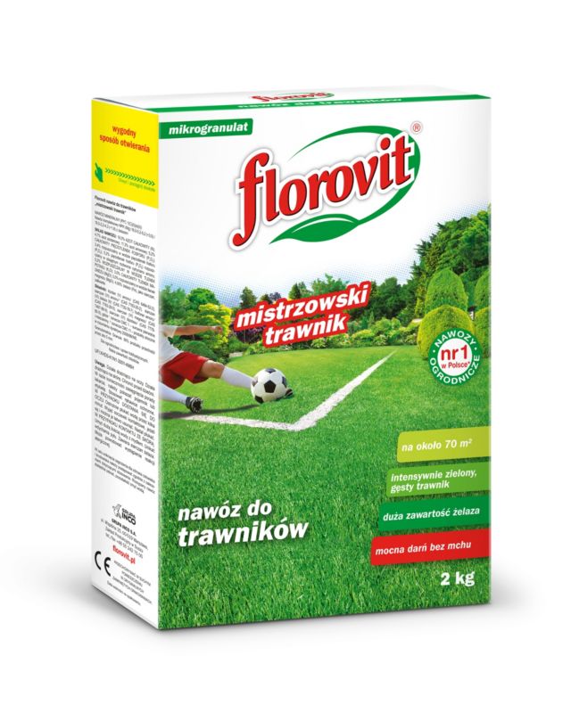 Nawóz do trawników z mchem Florovit Mistrzowski trawnik 2 kg