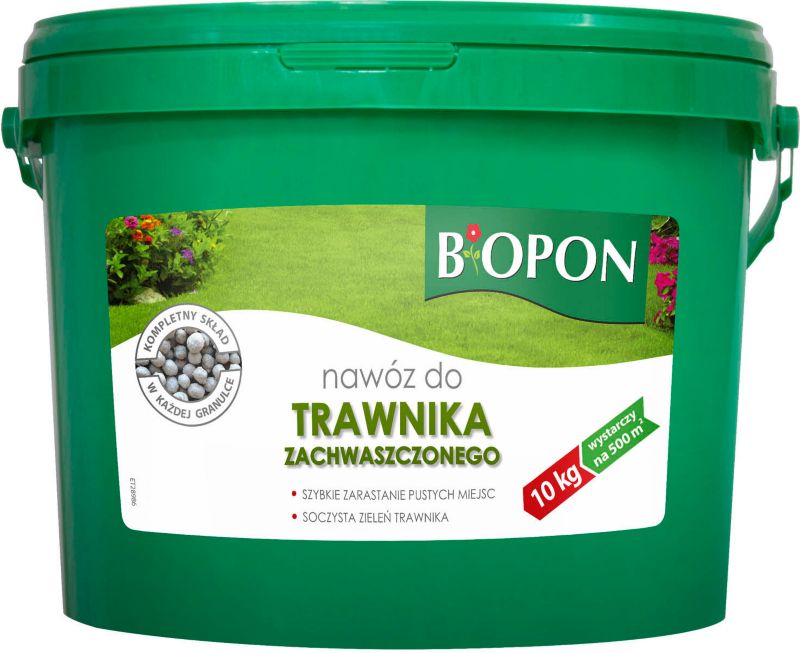 Nawóz do trawników zachwaszczonych Biopon 10 kg