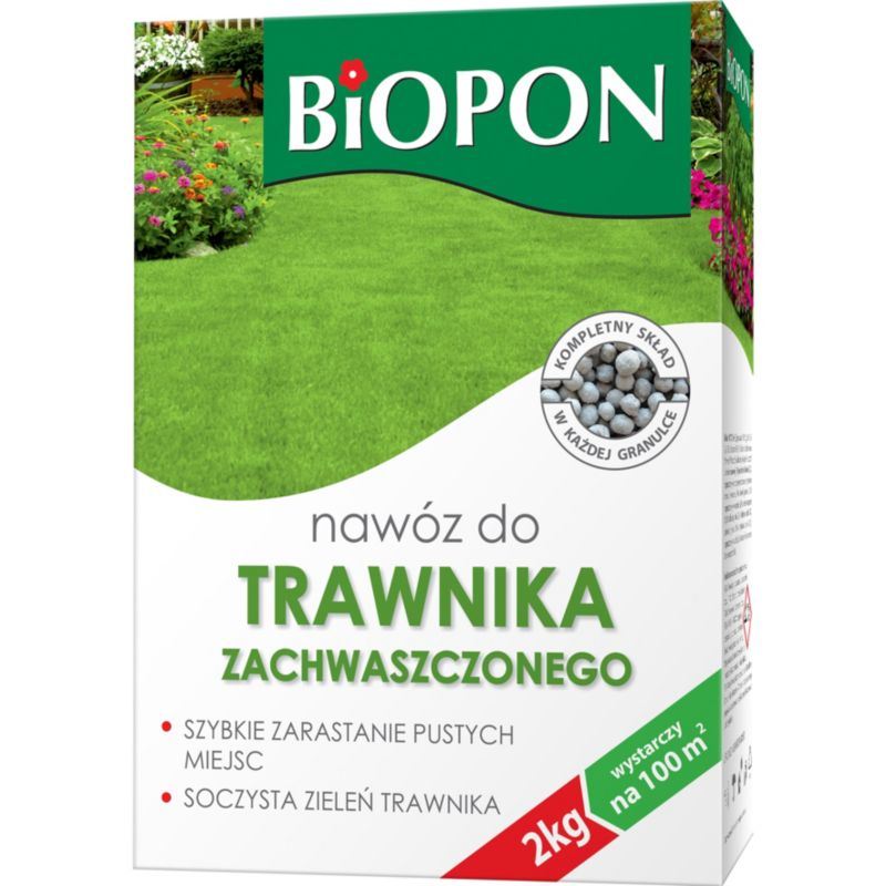 Nawóz do trawników zachwaszczonych Biopon 2 kg