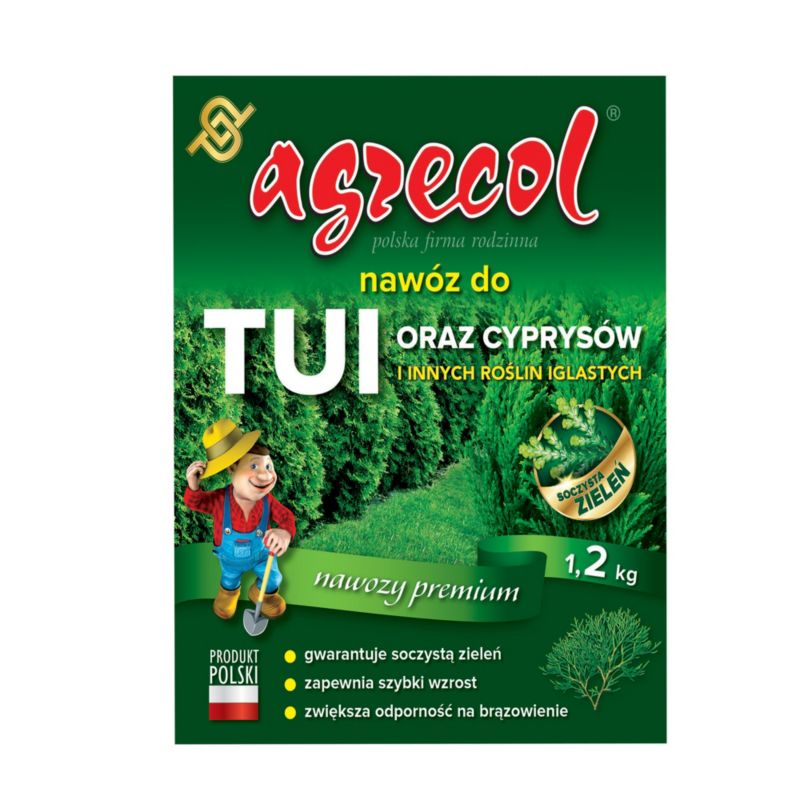 Nawóz do tui i cyprysów Agrecol 1,2 kg