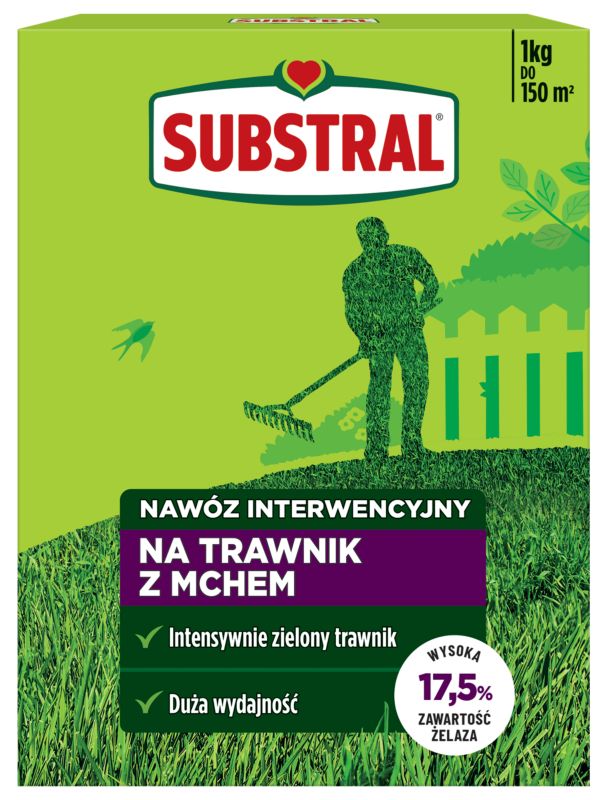 Nawóz interwencyjny do trawnika Substral Antymech 1 kg