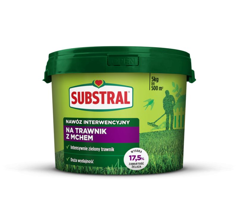 Nawóz interwencyjny do trawnika Substral Antymech 5 kg