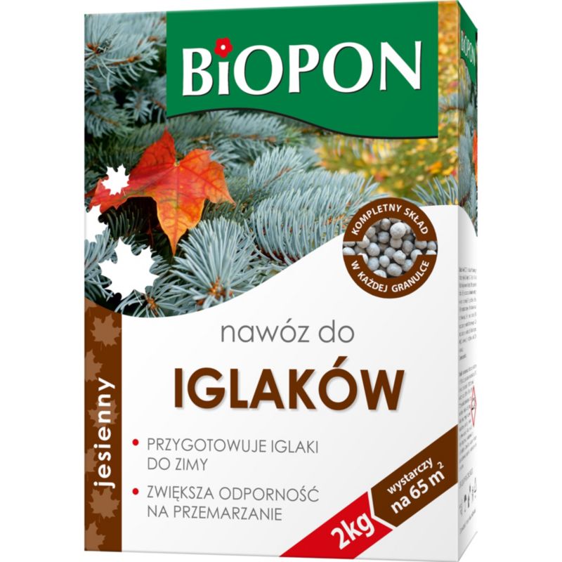 Nawóz jesienny do iglaków Biopon 2 kg