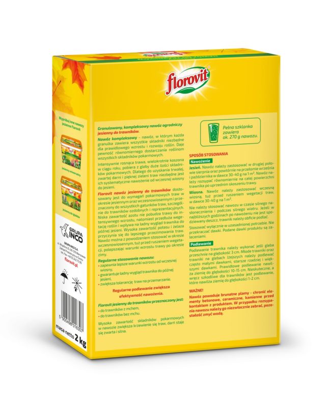 Nawóz jesienny do traw Florovit 2 kg