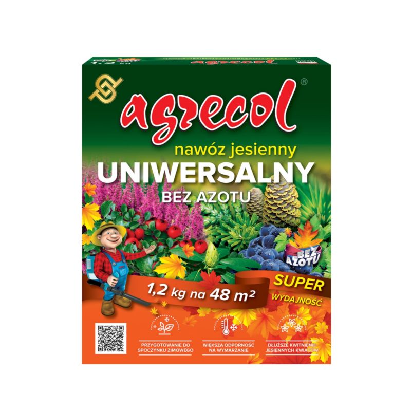 Nawóz jesienny uniwersalny Agrecol 1,2 kg bez azotu