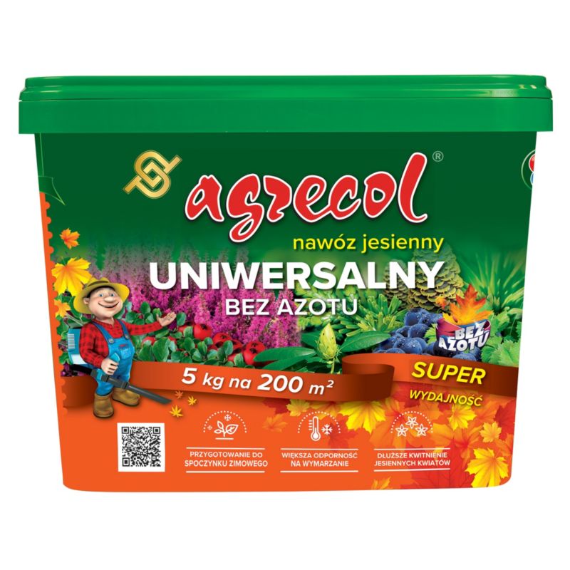 Nawóz jesienny uniwersalny Agrecol 5 kg bez azotu